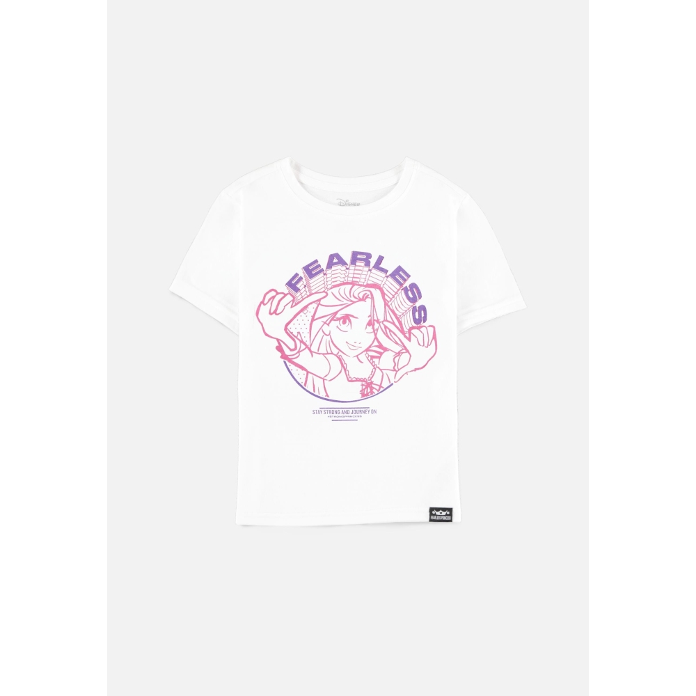 Disney,Rapunzel - Fearless Princess Kinder Tshirt - Wit